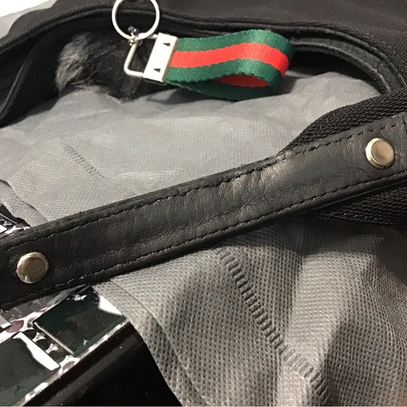 Gucci Hobo Silver Bar Nylon Bag - Picture 6 of 12